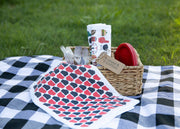 Coast and Cotton Hand Towel - Team Pride Collection (Red/Black)